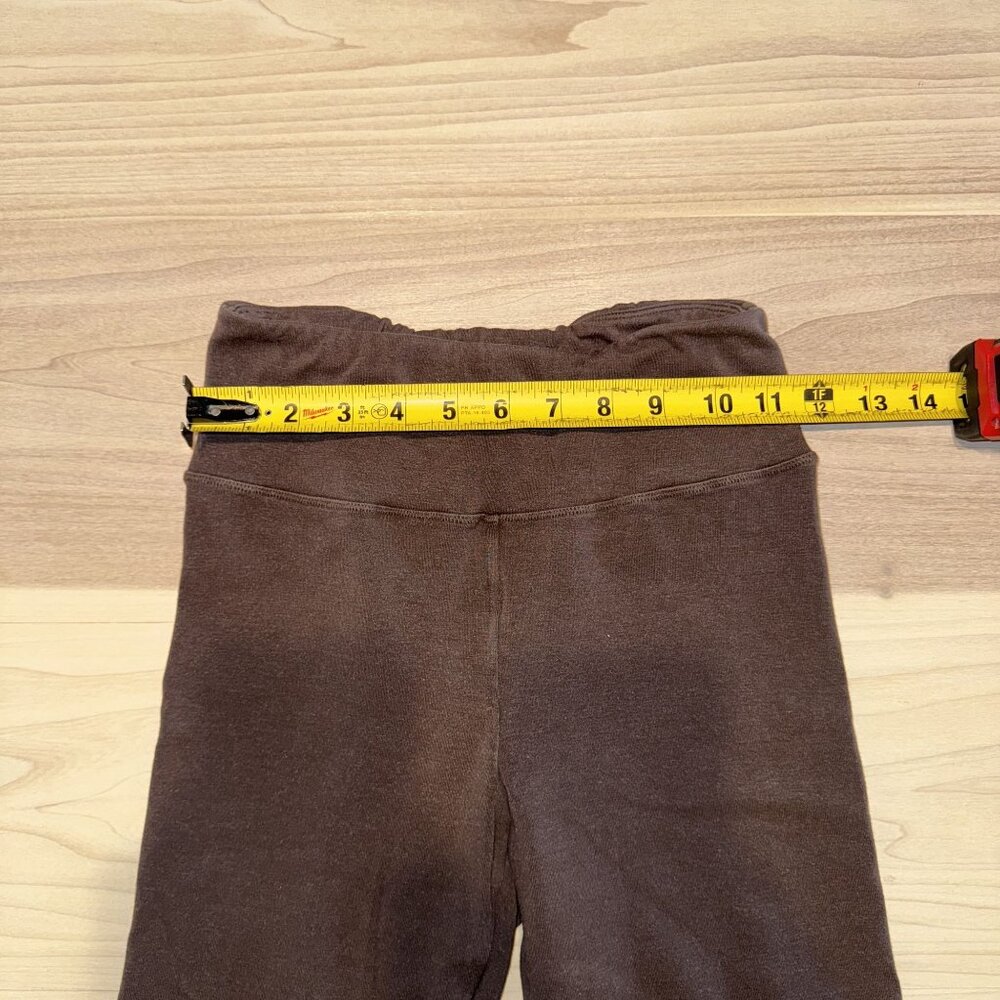 Skims Brown Cotton Blend Pull On Stretch Capri Leggings Women's Small S - Picture 4 of 7